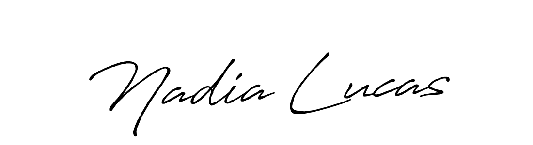 You should practise on your own different ways (Antro_Vectra_Bolder) to write your name (Nadia Lucas) in signature. don't let someone else do it for you. Nadia Lucas signature style 7 images and pictures png