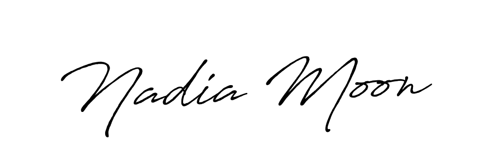 How to make Nadia Moon signature? Antro_Vectra_Bolder is a professional autograph style. Create handwritten signature for Nadia Moon name. Nadia Moon signature style 7 images and pictures png