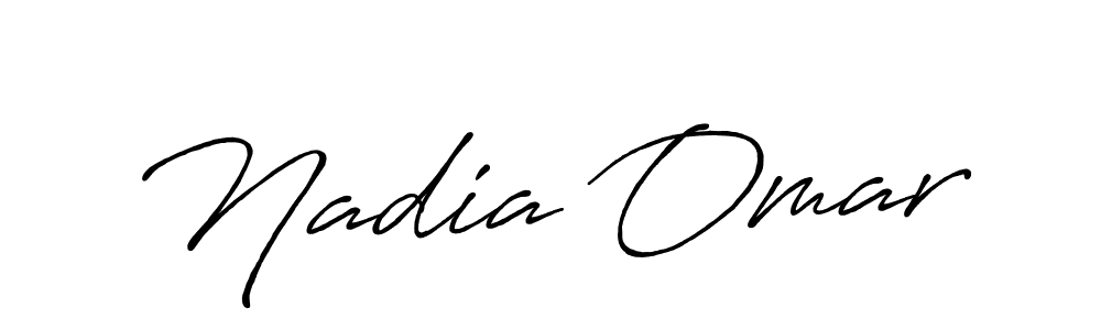 Similarly Antro_Vectra_Bolder is the best handwritten signature design. Signature creator online .You can use it as an online autograph creator for name Nadia Omar. Nadia Omar signature style 7 images and pictures png