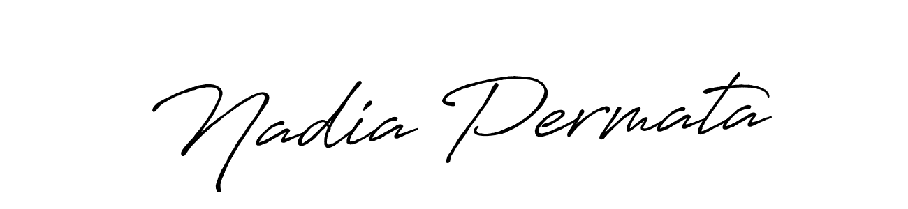 You should practise on your own different ways (Antro_Vectra_Bolder) to write your name (Nadia Permata) in signature. don't let someone else do it for you. Nadia Permata signature style 7 images and pictures png