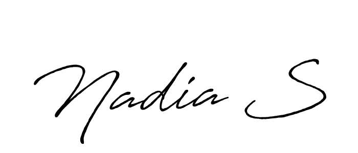 You can use this online signature creator to create a handwritten signature for the name Nadia S. This is the best online autograph maker. Nadia S signature style 7 images and pictures png