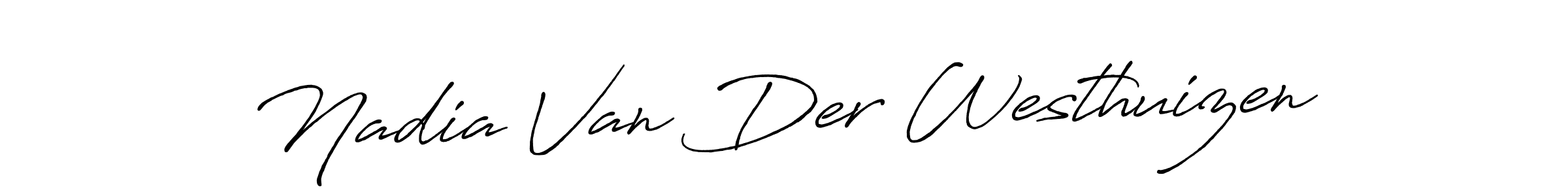 This is the best signature style for the Nadia Van Der Westhuizen name. Also you like these signature font (Antro_Vectra_Bolder). Mix name signature. Nadia Van Der Westhuizen signature style 7 images and pictures png