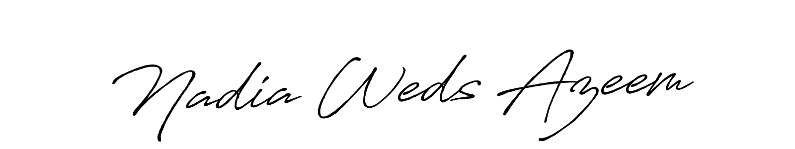 How to Draw Nadia Weds Azeem signature style? Antro_Vectra_Bolder is a latest design signature styles for name Nadia Weds Azeem. Nadia Weds Azeem signature style 7 images and pictures png