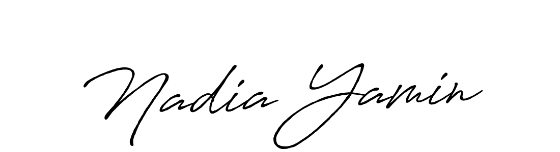 if you are searching for the best signature style for your name Nadia Yamin. so please give up your signature search. here we have designed multiple signature styles  using Antro_Vectra_Bolder. Nadia Yamin signature style 7 images and pictures png