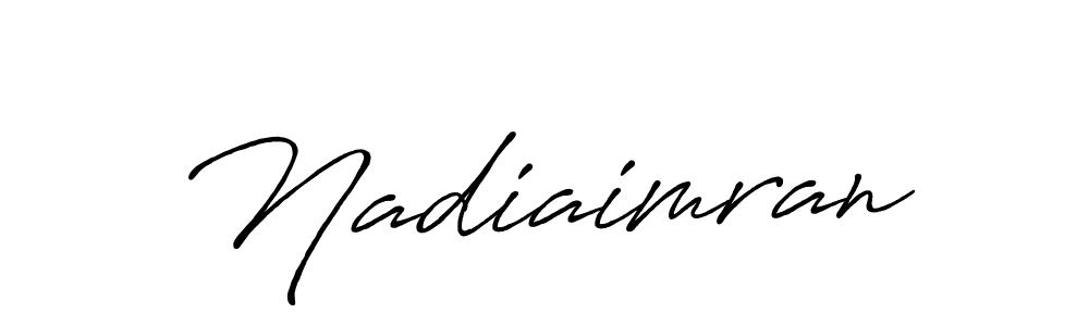 You should practise on your own different ways (Antro_Vectra_Bolder) to write your name (Nadiaimran) in signature. don't let someone else do it for you. Nadiaimran signature style 7 images and pictures png