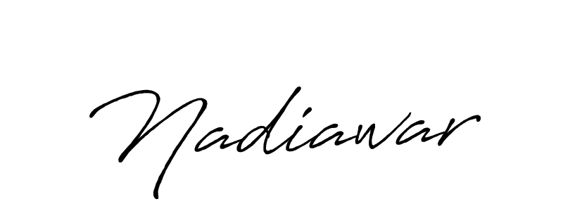 Also You can easily find your signature by using the search form. We will create Nadiawar name handwritten signature images for you free of cost using Antro_Vectra_Bolder sign style. Nadiawar signature style 7 images and pictures png