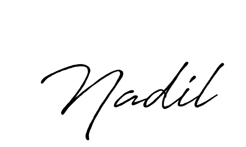 Create a beautiful signature design for name Nadil. With this signature (Antro_Vectra_Bolder) fonts, you can make a handwritten signature for free. Nadil signature style 7 images and pictures png
