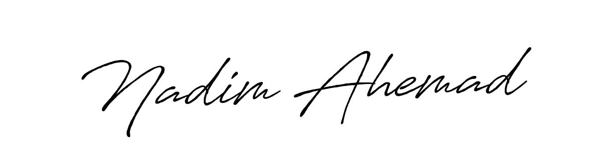 How to Draw Nadim Ahemad signature style? Antro_Vectra_Bolder is a latest design signature styles for name Nadim Ahemad. Nadim Ahemad signature style 7 images and pictures png