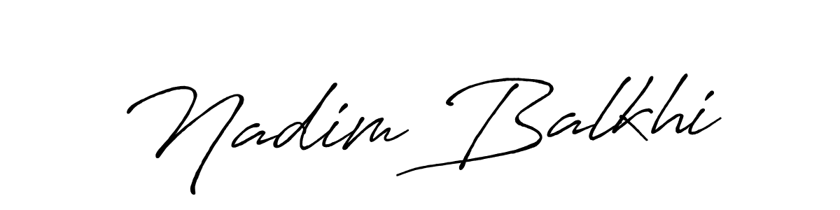 Make a short Nadim Balkhi signature style. Manage your documents anywhere anytime using Antro_Vectra_Bolder. Create and add eSignatures, submit forms, share and send files easily. Nadim Balkhi signature style 7 images and pictures png