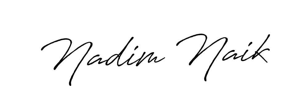 Similarly Antro_Vectra_Bolder is the best handwritten signature design. Signature creator online .You can use it as an online autograph creator for name Nadim Naik. Nadim Naik signature style 7 images and pictures png