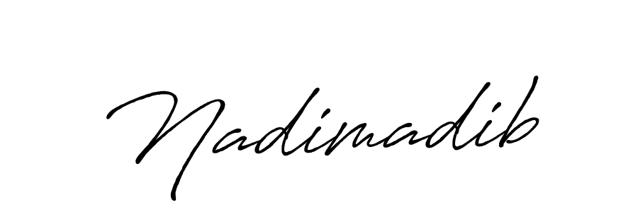 It looks lik you need a new signature style for name Nadimadib. Design unique handwritten (Antro_Vectra_Bolder) signature with our free signature maker in just a few clicks. Nadimadib signature style 7 images and pictures png