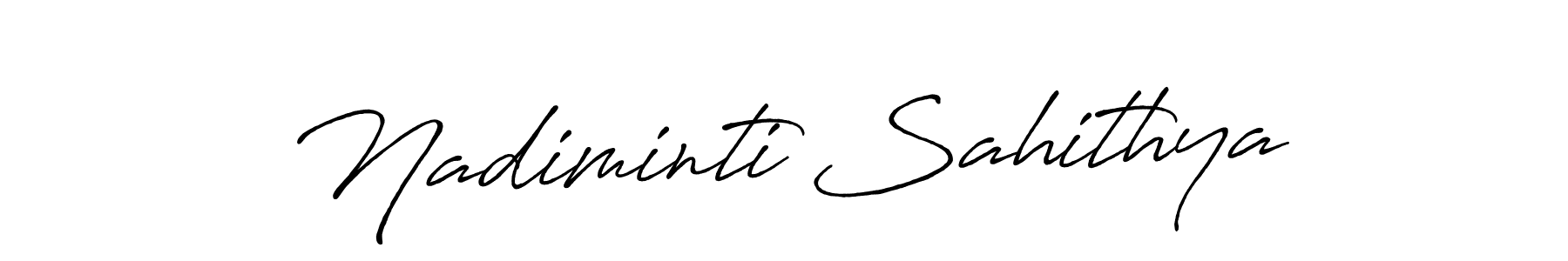 Similarly Antro_Vectra_Bolder is the best handwritten signature design. Signature creator online .You can use it as an online autograph creator for name Nadiminti Sahithya. Nadiminti Sahithya signature style 7 images and pictures png