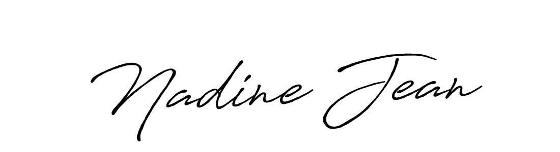 Once you've used our free online signature maker to create your best signature Antro_Vectra_Bolder style, it's time to enjoy all of the benefits that Nadine Jean name signing documents. Nadine Jean signature style 7 images and pictures png