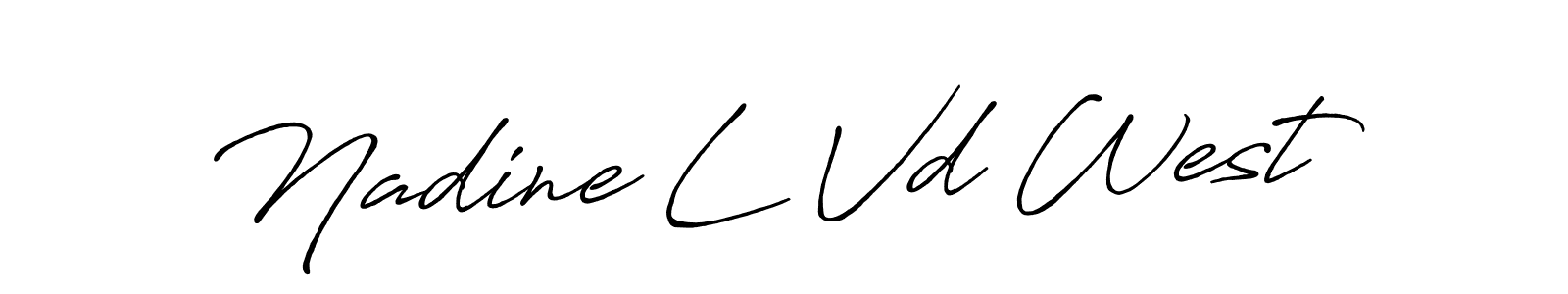 How to make Nadine L Vd West signature? Antro_Vectra_Bolder is a professional autograph style. Create handwritten signature for Nadine L Vd West name. Nadine L Vd West signature style 7 images and pictures png