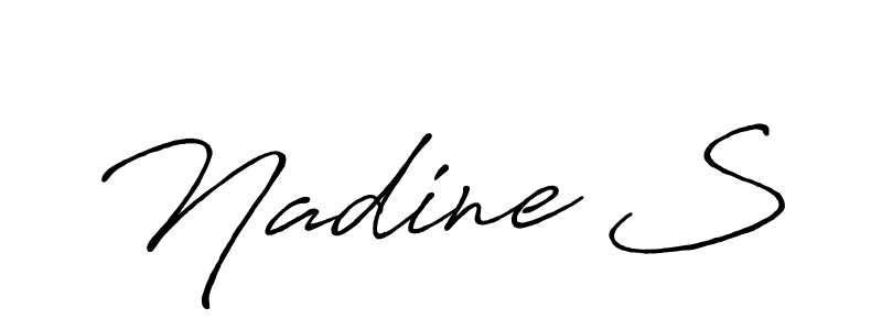 Here are the top 10 professional signature styles for the name Nadine S. These are the best autograph styles you can use for your name. Nadine S signature style 7 images and pictures png