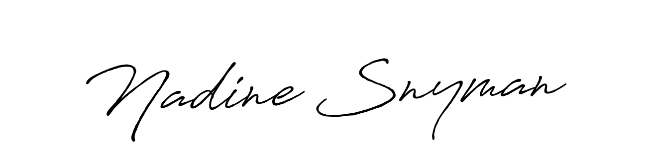 Make a beautiful signature design for name Nadine Snyman. Use this online signature maker to create a handwritten signature for free. Nadine Snyman signature style 7 images and pictures png