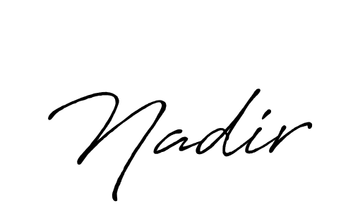 You should practise on your own different ways (Antro_Vectra_Bolder) to write your name (Nadir) in signature. don't let someone else do it for you. Nadir signature style 7 images and pictures png