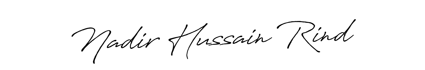 Also You can easily find your signature by using the search form. We will create Nadir Hussain Rind name handwritten signature images for you free of cost using Antro_Vectra_Bolder sign style. Nadir Hussain Rind signature style 7 images and pictures png