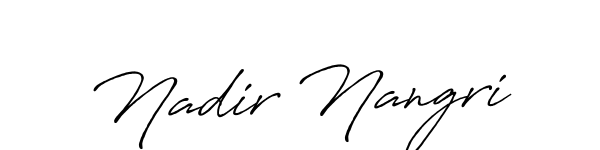 Make a short Nadir Nangri signature style. Manage your documents anywhere anytime using Antro_Vectra_Bolder. Create and add eSignatures, submit forms, share and send files easily. Nadir Nangri signature style 7 images and pictures png