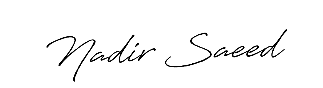 Similarly Antro_Vectra_Bolder is the best handwritten signature design. Signature creator online .You can use it as an online autograph creator for name Nadir Saeed. Nadir Saeed signature style 7 images and pictures png
