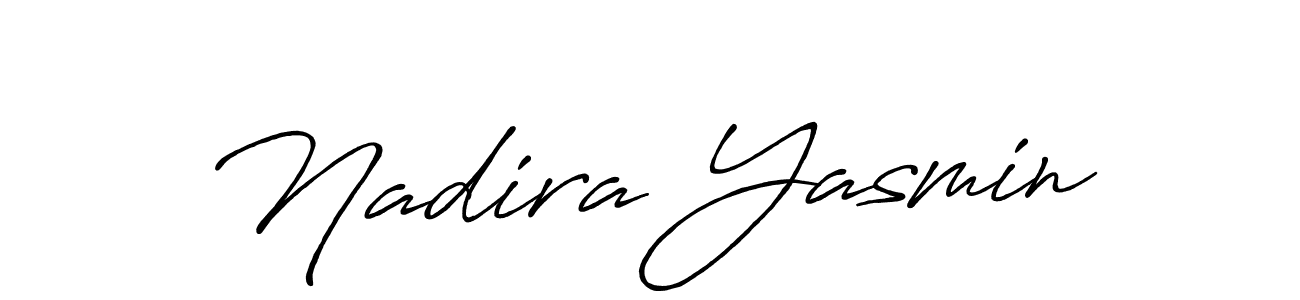 Antro_Vectra_Bolder is a professional signature style that is perfect for those who want to add a touch of class to their signature. It is also a great choice for those who want to make their signature more unique. Get Nadira Yasmin name to fancy signature for free. Nadira Yasmin signature style 7 images and pictures png