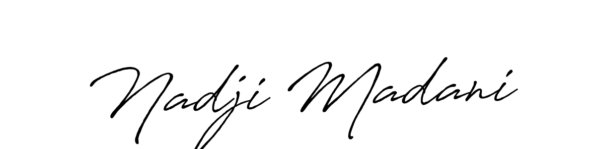 Make a beautiful signature design for name Nadji Madani. Use this online signature maker to create a handwritten signature for free. Nadji Madani signature style 7 images and pictures png