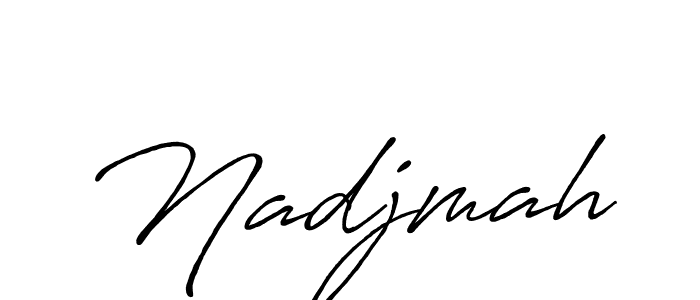 Design your own signature with our free online signature maker. With this signature software, you can create a handwritten (Antro_Vectra_Bolder) signature for name Nadjmah. Nadjmah signature style 7 images and pictures png