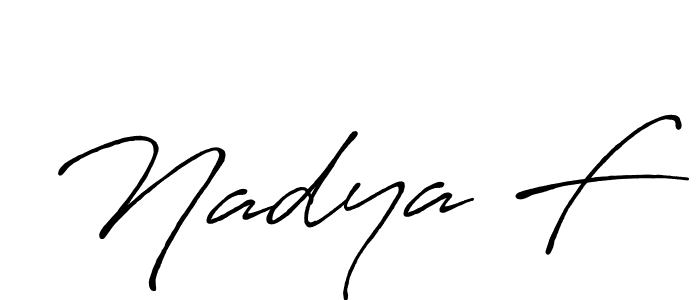Once you've used our free online signature maker to create your best signature Antro_Vectra_Bolder style, it's time to enjoy all of the benefits that Nadya F name signing documents. Nadya F signature style 7 images and pictures png