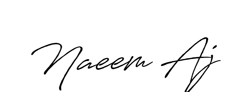 How to make Naeem Aj signature? Antro_Vectra_Bolder is a professional autograph style. Create handwritten signature for Naeem Aj name. Naeem Aj signature style 7 images and pictures png