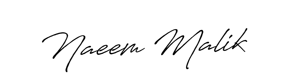Naeem Malik stylish signature style. Best Handwritten Sign (Antro_Vectra_Bolder) for my name. Handwritten Signature Collection Ideas for my name Naeem Malik. Naeem Malik signature style 7 images and pictures png