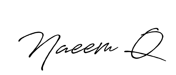 You should practise on your own different ways (Antro_Vectra_Bolder) to write your name (Naeem Q) in signature. don't let someone else do it for you. Naeem Q signature style 7 images and pictures png