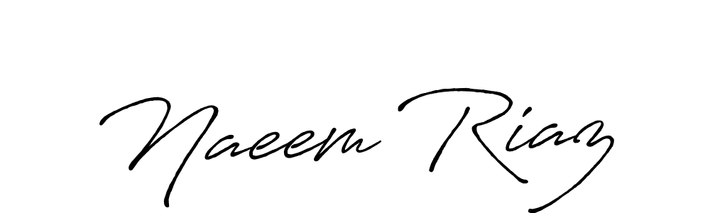 How to make Naeem Riaz name signature. Use Antro_Vectra_Bolder style for creating short signs online. This is the latest handwritten sign. Naeem Riaz signature style 7 images and pictures png