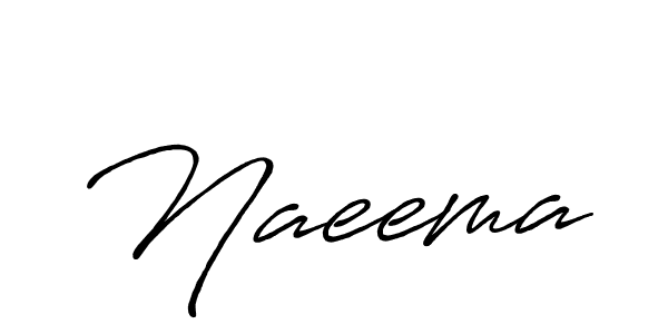 How to make Naeema signature? Antro_Vectra_Bolder is a professional autograph style. Create handwritten signature for Naeema name. Naeema signature style 7 images and pictures png