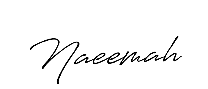 Also we have Naeemah name is the best signature style. Create professional handwritten signature collection using Antro_Vectra_Bolder autograph style. Naeemah signature style 7 images and pictures png