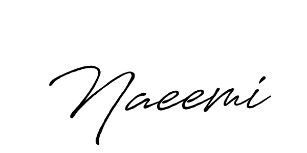 How to make Naeemi signature? Antro_Vectra_Bolder is a professional autograph style. Create handwritten signature for Naeemi name. Naeemi signature style 7 images and pictures png