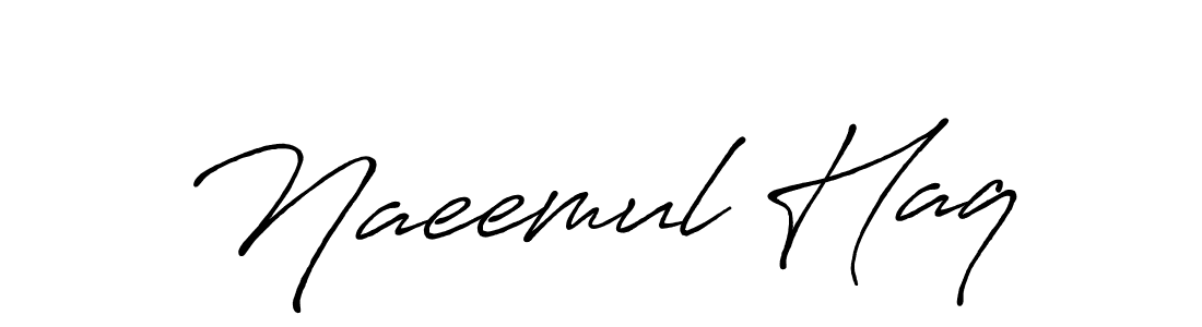 Create a beautiful signature design for name Naeemul Haq. With this signature (Antro_Vectra_Bolder) fonts, you can make a handwritten signature for free. Naeemul Haq signature style 7 images and pictures png