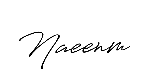 How to make Naeenm signature? Antro_Vectra_Bolder is a professional autograph style. Create handwritten signature for Naeenm name. Naeenm signature style 7 images and pictures png
