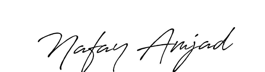 Nafay Amjad stylish signature style. Best Handwritten Sign (Antro_Vectra_Bolder) for my name. Handwritten Signature Collection Ideas for my name Nafay Amjad. Nafay Amjad signature style 7 images and pictures png