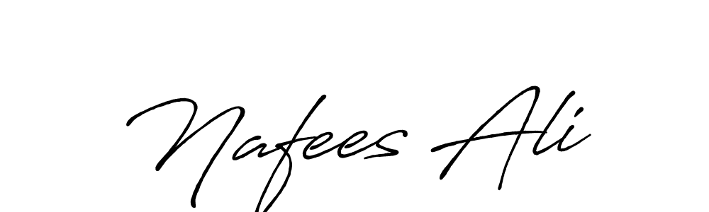 Use a signature maker to create a handwritten signature online. With this signature software, you can design (Antro_Vectra_Bolder) your own signature for name Nafees Ali. Nafees Ali signature style 7 images and pictures png