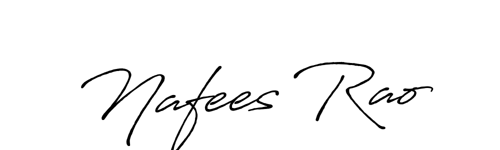 Also we have Nafees Rao name is the best signature style. Create professional handwritten signature collection using Antro_Vectra_Bolder autograph style. Nafees Rao signature style 7 images and pictures png