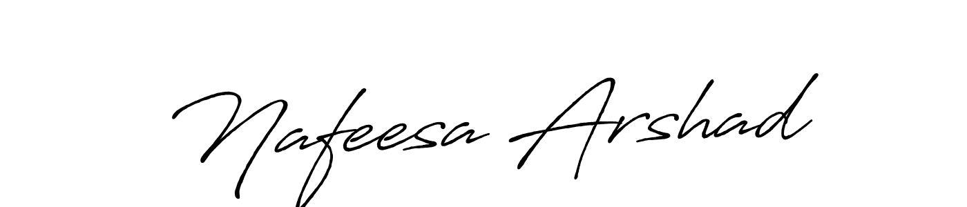 Design your own signature with our free online signature maker. With this signature software, you can create a handwritten (Antro_Vectra_Bolder) signature for name Nafeesa Arshad. Nafeesa Arshad signature style 7 images and pictures png