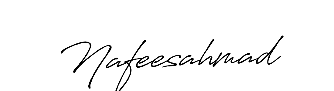 Create a beautiful signature design for name Nafeesahmad. With this signature (Antro_Vectra_Bolder) fonts, you can make a handwritten signature for free. Nafeesahmad signature style 7 images and pictures png