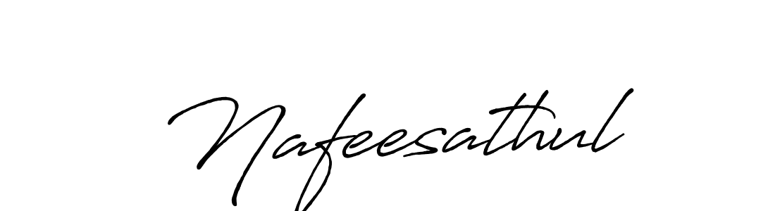 How to Draw Nafeesathul signature style? Antro_Vectra_Bolder is a latest design signature styles for name Nafeesathul. Nafeesathul signature style 7 images and pictures png