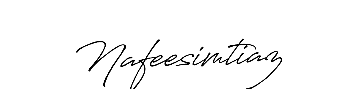 This is the best signature style for the Nafeesimtiaz name. Also you like these signature font (Antro_Vectra_Bolder). Mix name signature. Nafeesimtiaz signature style 7 images and pictures png