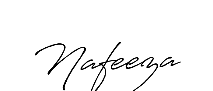 How to make Nafeeza signature? Antro_Vectra_Bolder is a professional autograph style. Create handwritten signature for Nafeeza name. Nafeeza signature style 7 images and pictures png