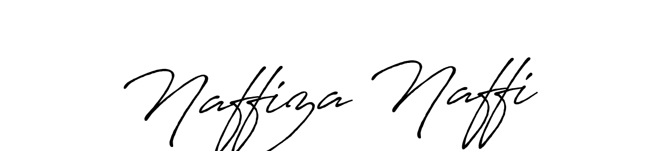 Design your own signature with our free online signature maker. With this signature software, you can create a handwritten (Antro_Vectra_Bolder) signature for name Naffiza Naffi. Naffiza Naffi signature style 7 images and pictures png