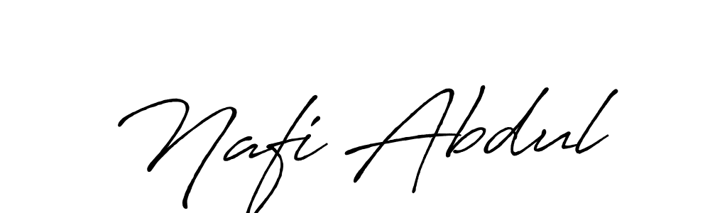 Make a beautiful signature design for name Nafi Abdul. With this signature (Antro_Vectra_Bolder) style, you can create a handwritten signature for free. Nafi Abdul signature style 7 images and pictures png