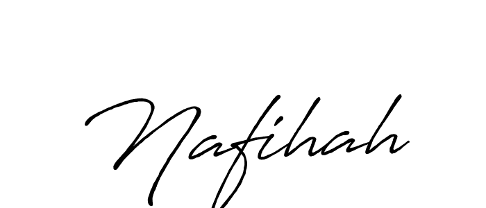 Make a beautiful signature design for name Nafihah. With this signature (Antro_Vectra_Bolder) style, you can create a handwritten signature for free. Nafihah signature style 7 images and pictures png