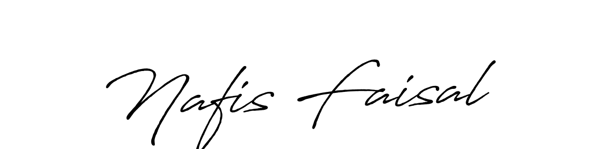 Create a beautiful signature design for name Nafis Faisal. With this signature (Antro_Vectra_Bolder) fonts, you can make a handwritten signature for free. Nafis Faisal signature style 7 images and pictures png