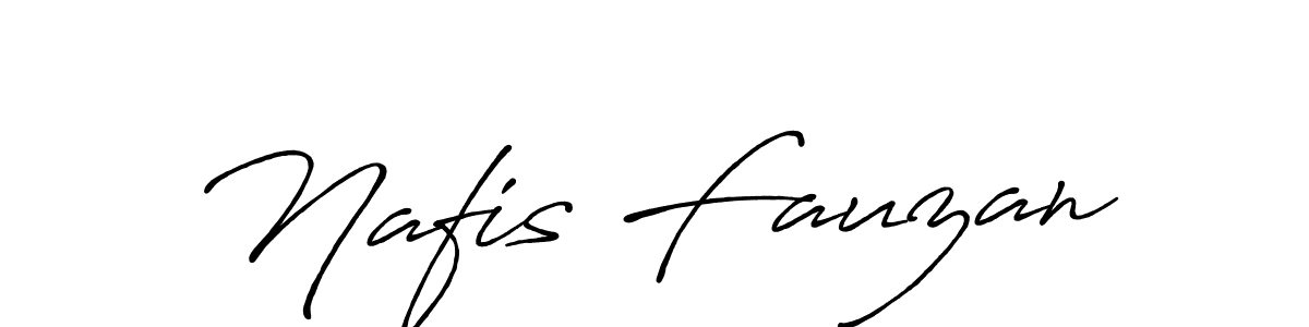 Nafis Fauzan stylish signature style. Best Handwritten Sign (Antro_Vectra_Bolder) for my name. Handwritten Signature Collection Ideas for my name Nafis Fauzan. Nafis Fauzan signature style 7 images and pictures png